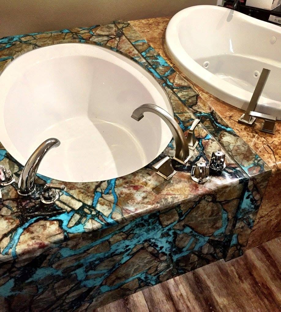 Bathtub faucet installed during residential plumbing work