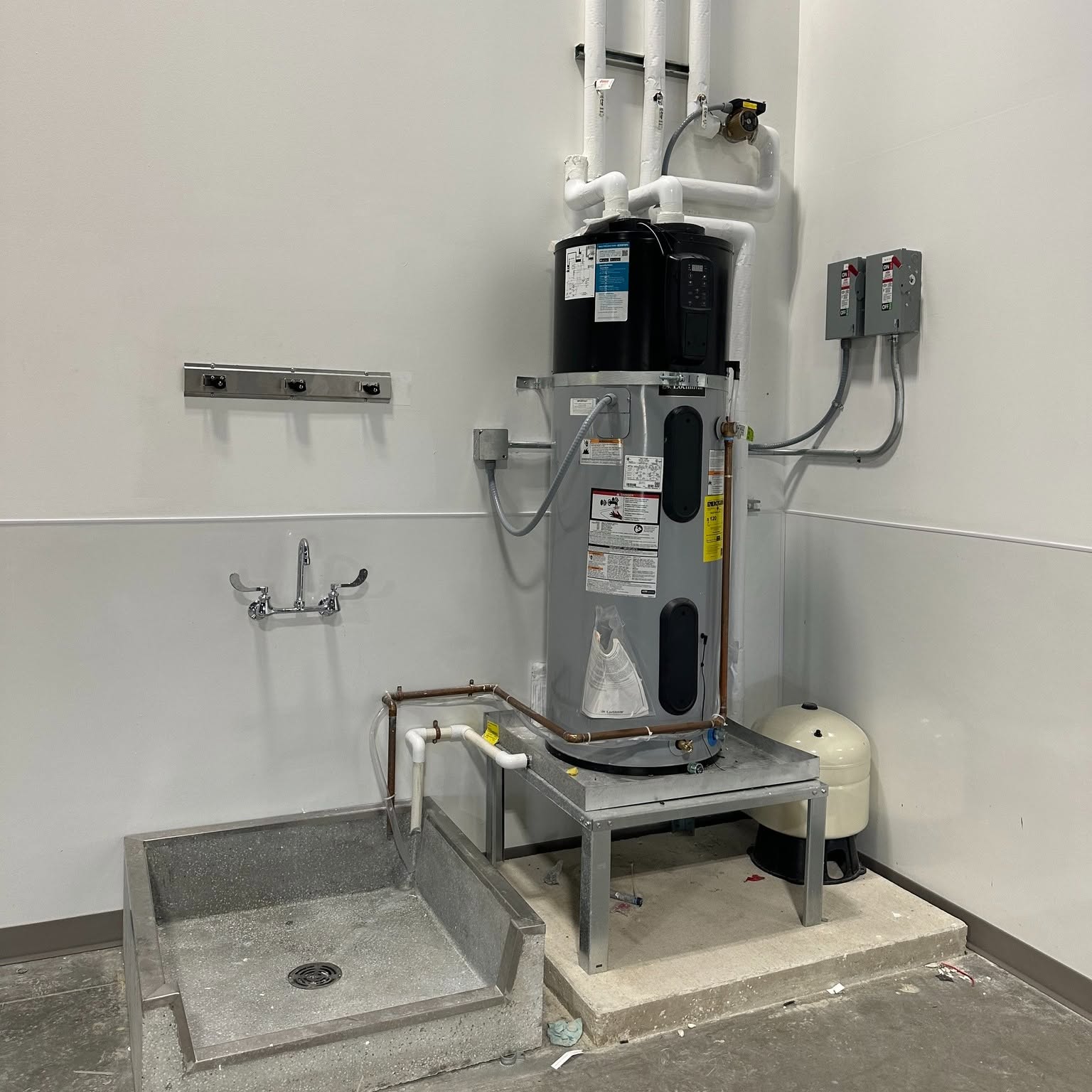 Commercial water heater installation completed by HQP