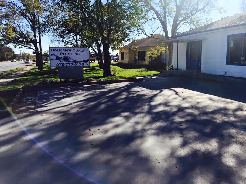 Holman's Quality Plumbing remodeling jobsite in the Bryan College Station area
